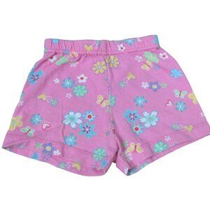Garanimals Pull On Elastic Shorts Girls‎ Size 12M Pink Floral Toddler Bottoms